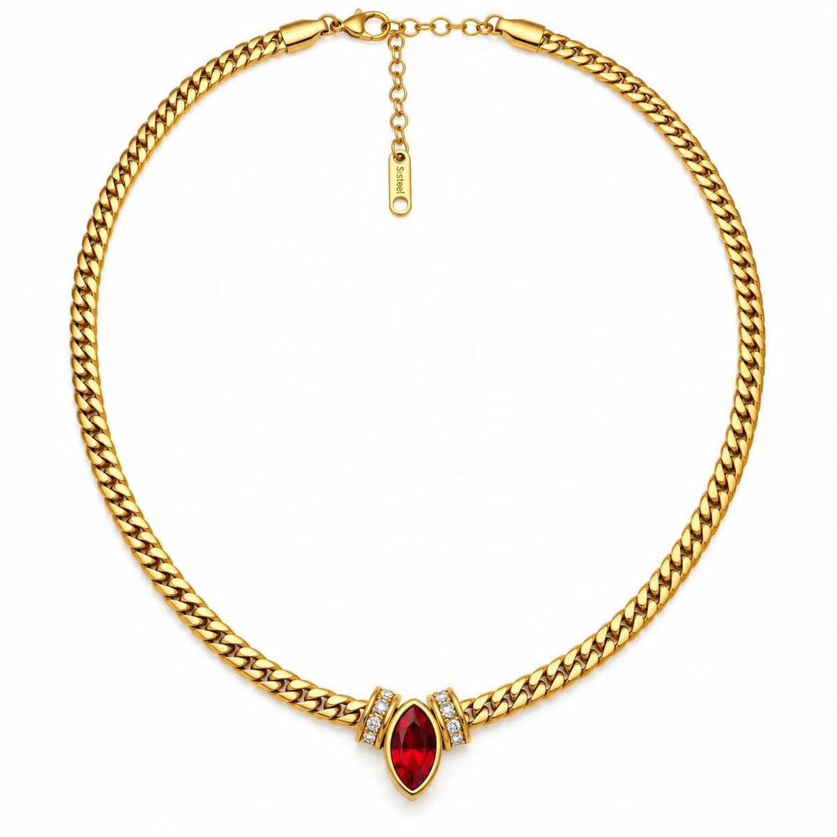 Collana Germoglio | in acciaio inox