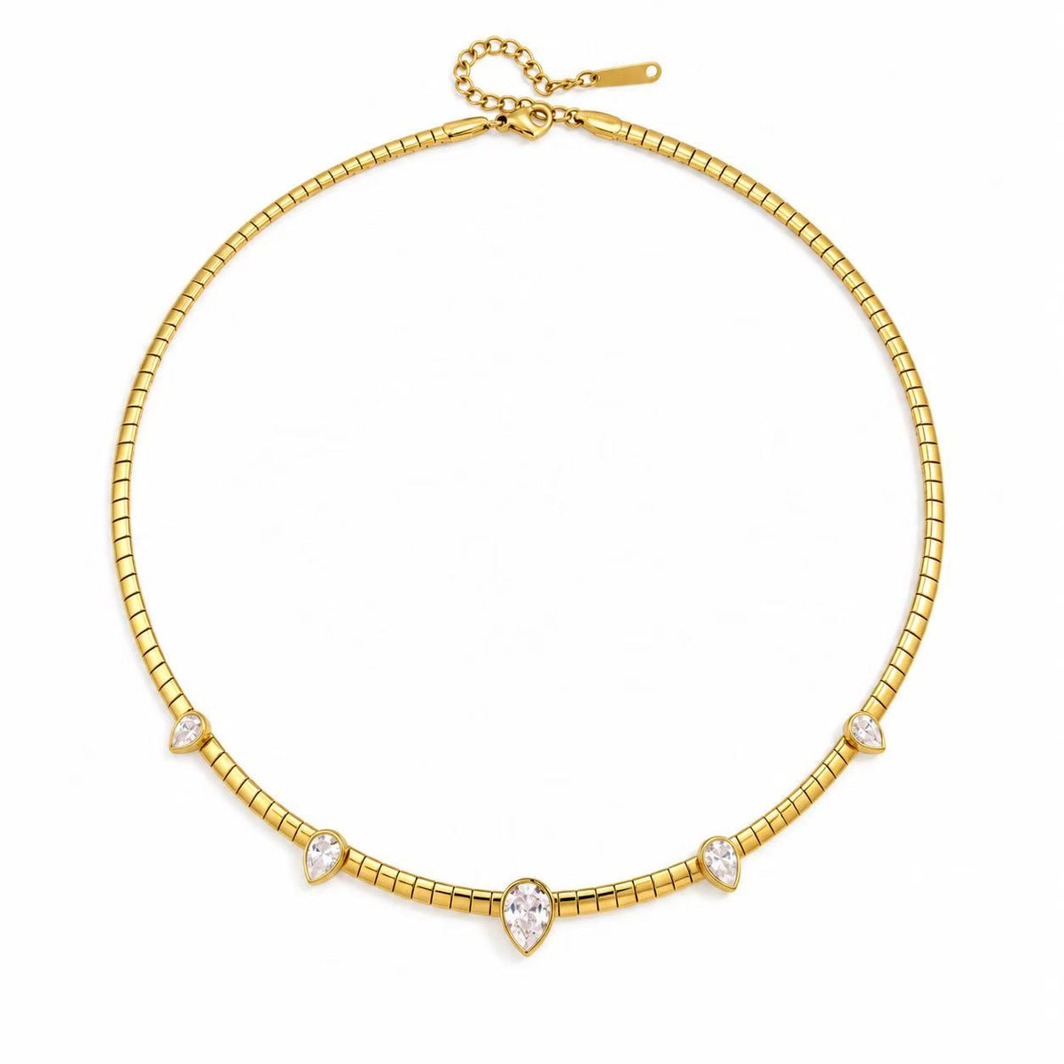 Collana Pitonata | in acciaio inox