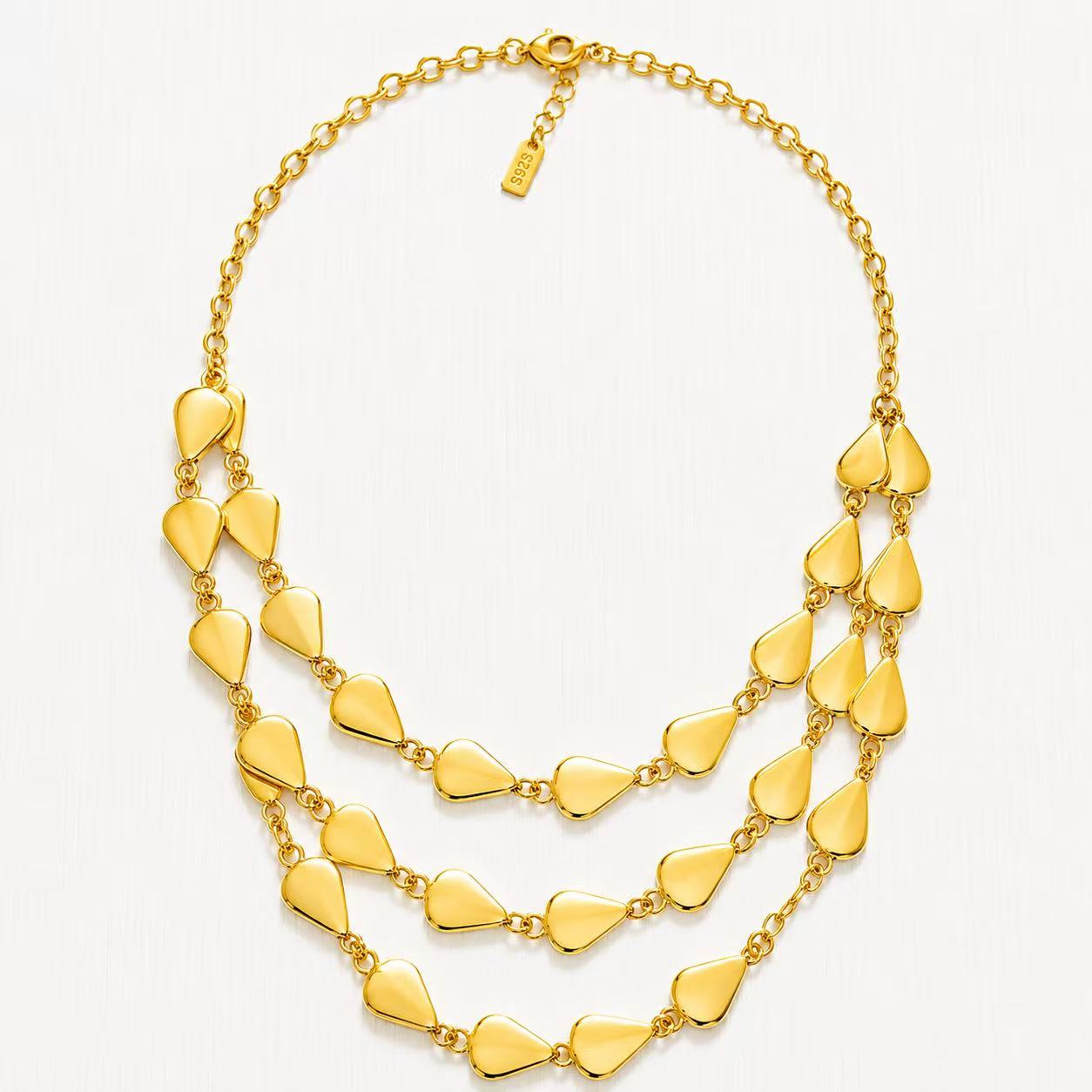 Collana “Drapé” | in acciaio inox