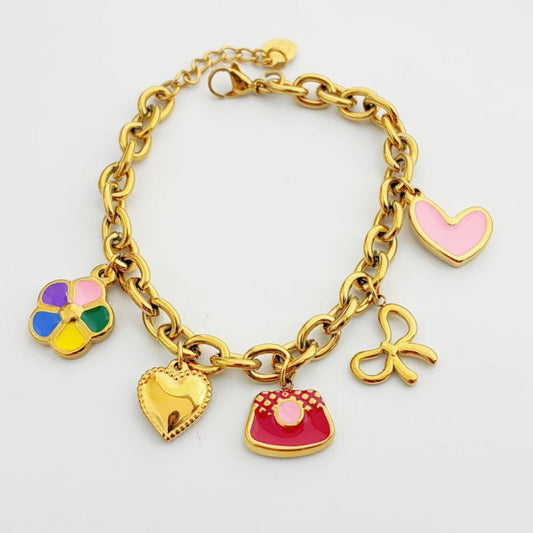 Bracciale Charm Colorato – Stile Gioioso e Vivace