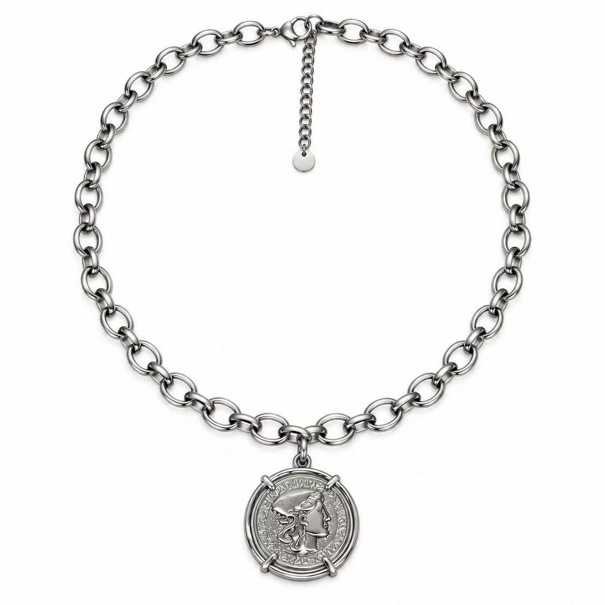 Collana medaglia | 47cm | in acciaio inox