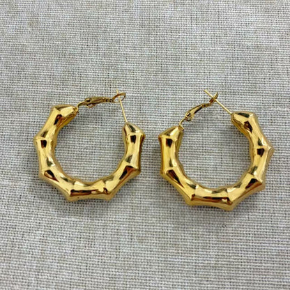 Orecchini “Bamboo Gold”