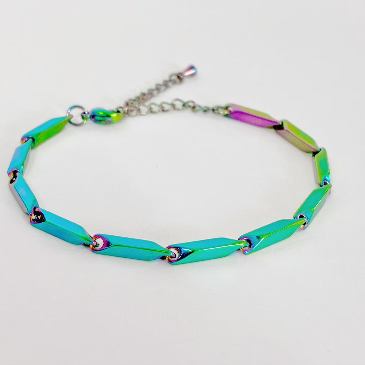 Bracciale “Scaglie di Sirena” | cangiante | in acciaio inox