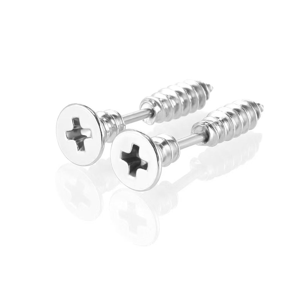 Orecchini "Viti” | in acciaio inox