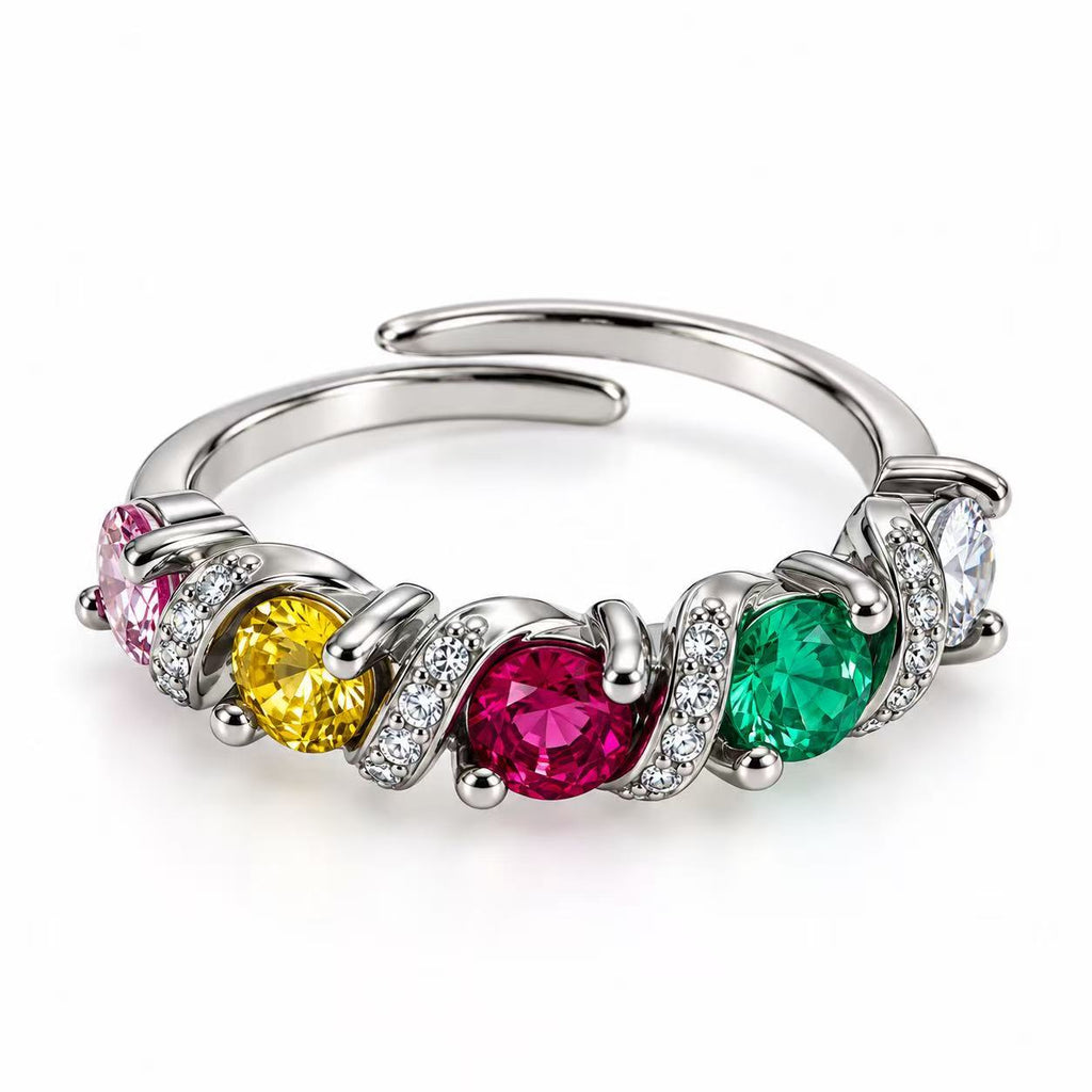Anello Lune | in acciaio inox