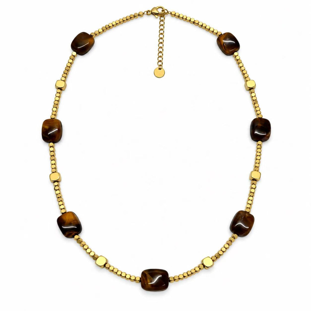 Collana pepite con la resina | 51cm | in acciaio inox