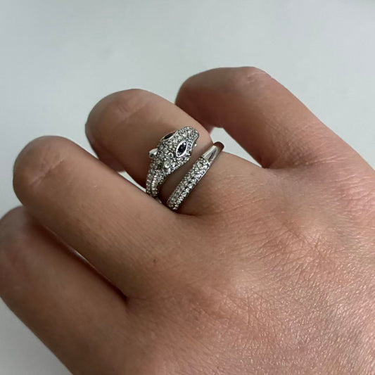 Anello Pantera di Cristallo