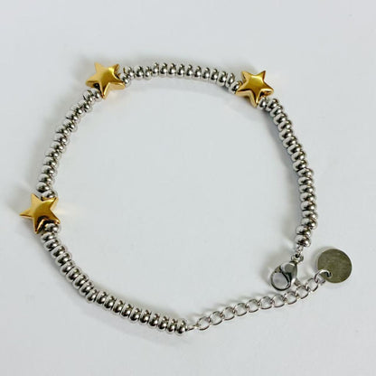 Bracciale “Cuori Bicolore” – Eleganza Moderna e Dolcezza senza Tempo