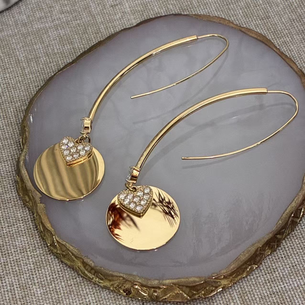 Orecchini Cuore &amp; Cerchio