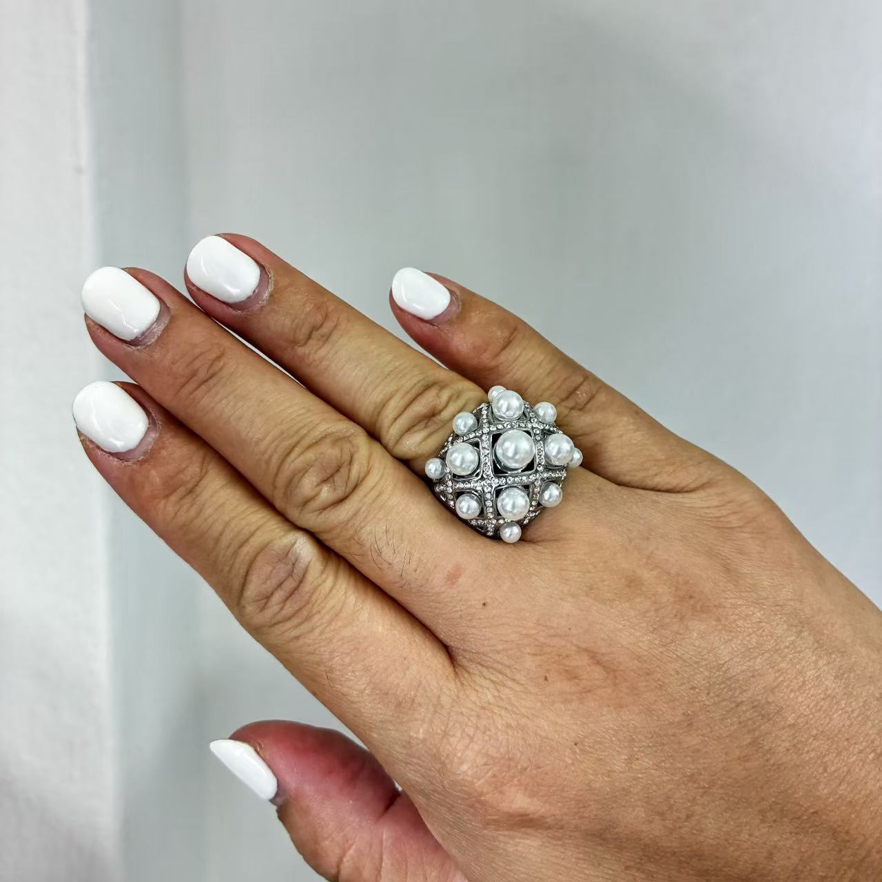 (A041) ANELLO DONNA REGOLABILE IN ACCIAIO INOX