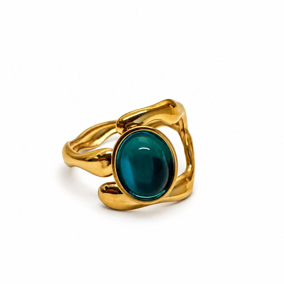 Anello Carezza d'Onda | in acciaio inox