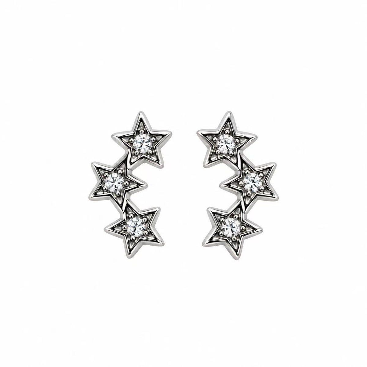 Orecchini Stelle | in acciaio inox