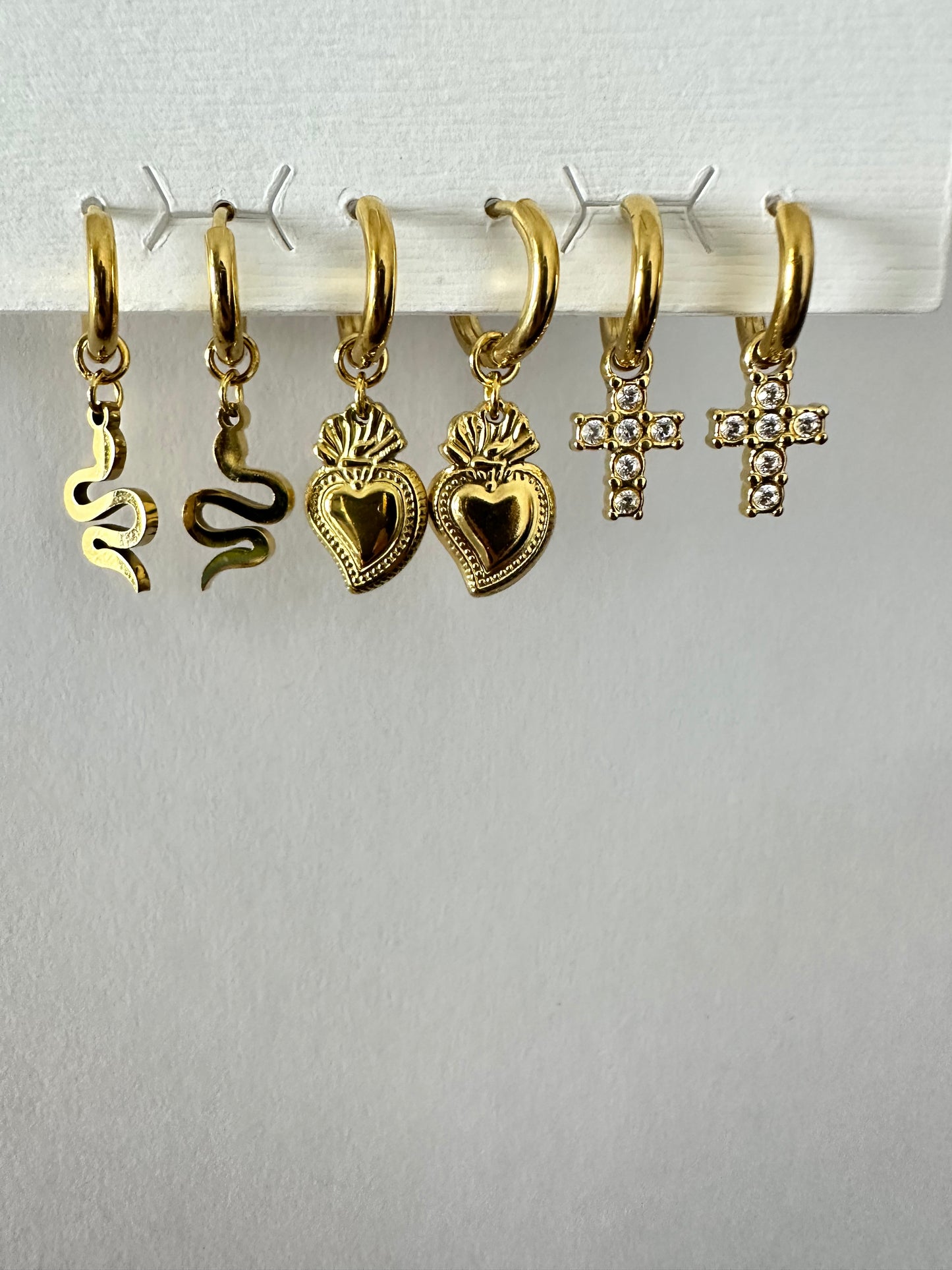 Set orecchini in acciaio inox (O1)