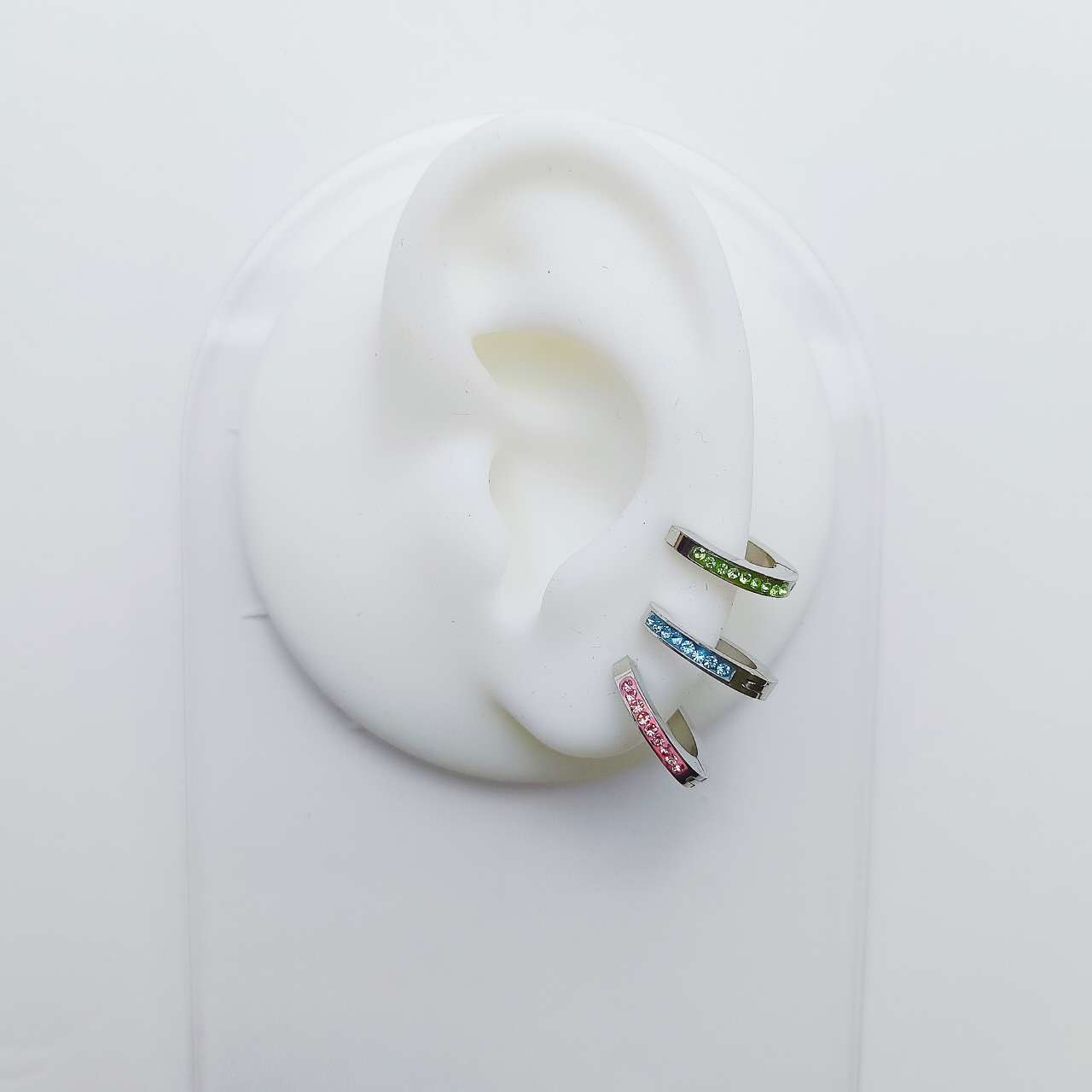 (O164)Set orecchini Hoop 3 pezzi insieme