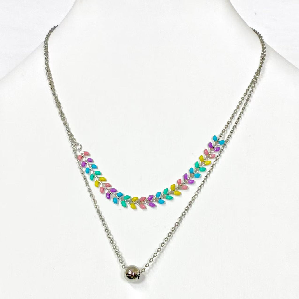 Collana “Ghirlanda Segreta” | in acciaio inox