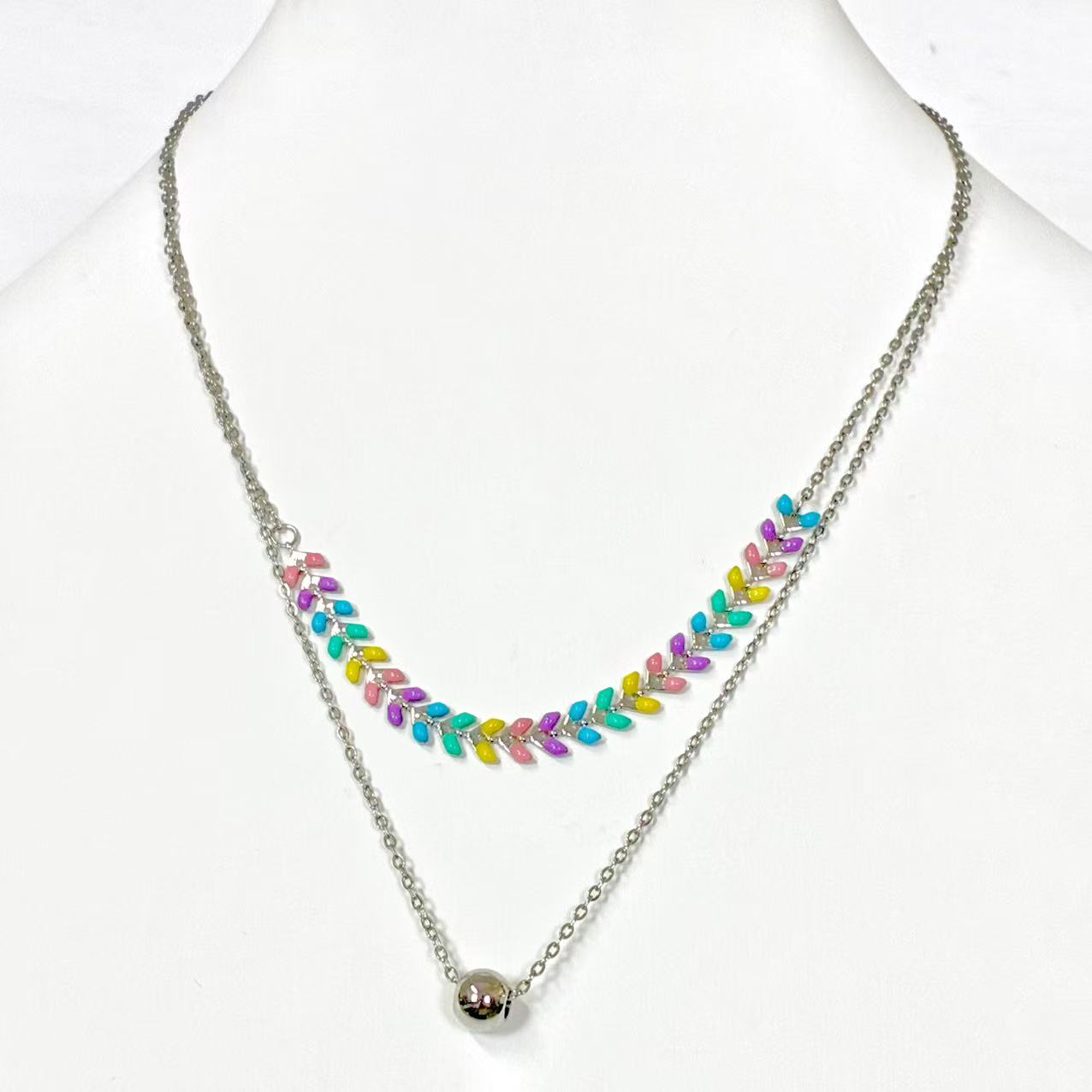 Collana “Ghirlanda Segreta” | in acciaio inox