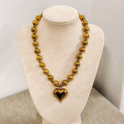 Collana Cuore Bombato