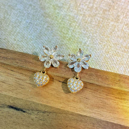 Orecchini Fiore e Cuore