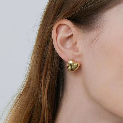 Orecchini “Cuore Lucente” – Minimal Chic