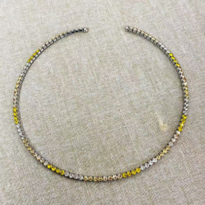 Collana tennis semirigida