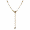 Collana serpente con le perle | in acciaio inox