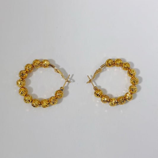 Orecchini “Cerchi Perla d’Acciaio”