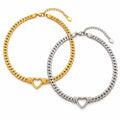 Collana Heart Link | in acciaio inox