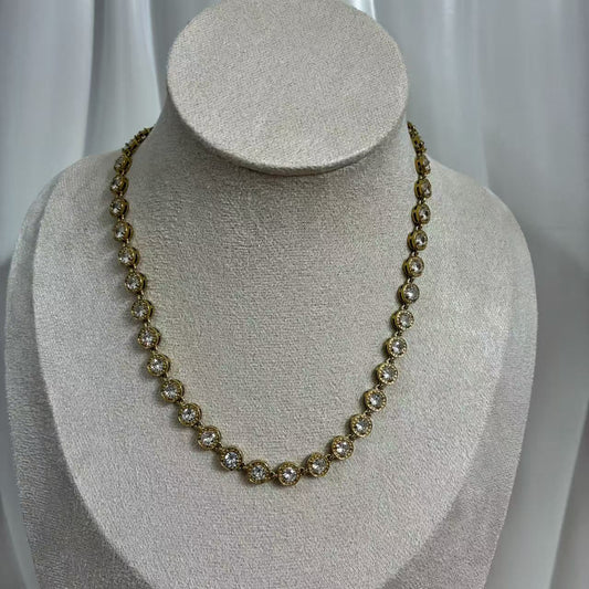 (C046) COLLANA TENNIS DONNA IN ACCIAIO INOX