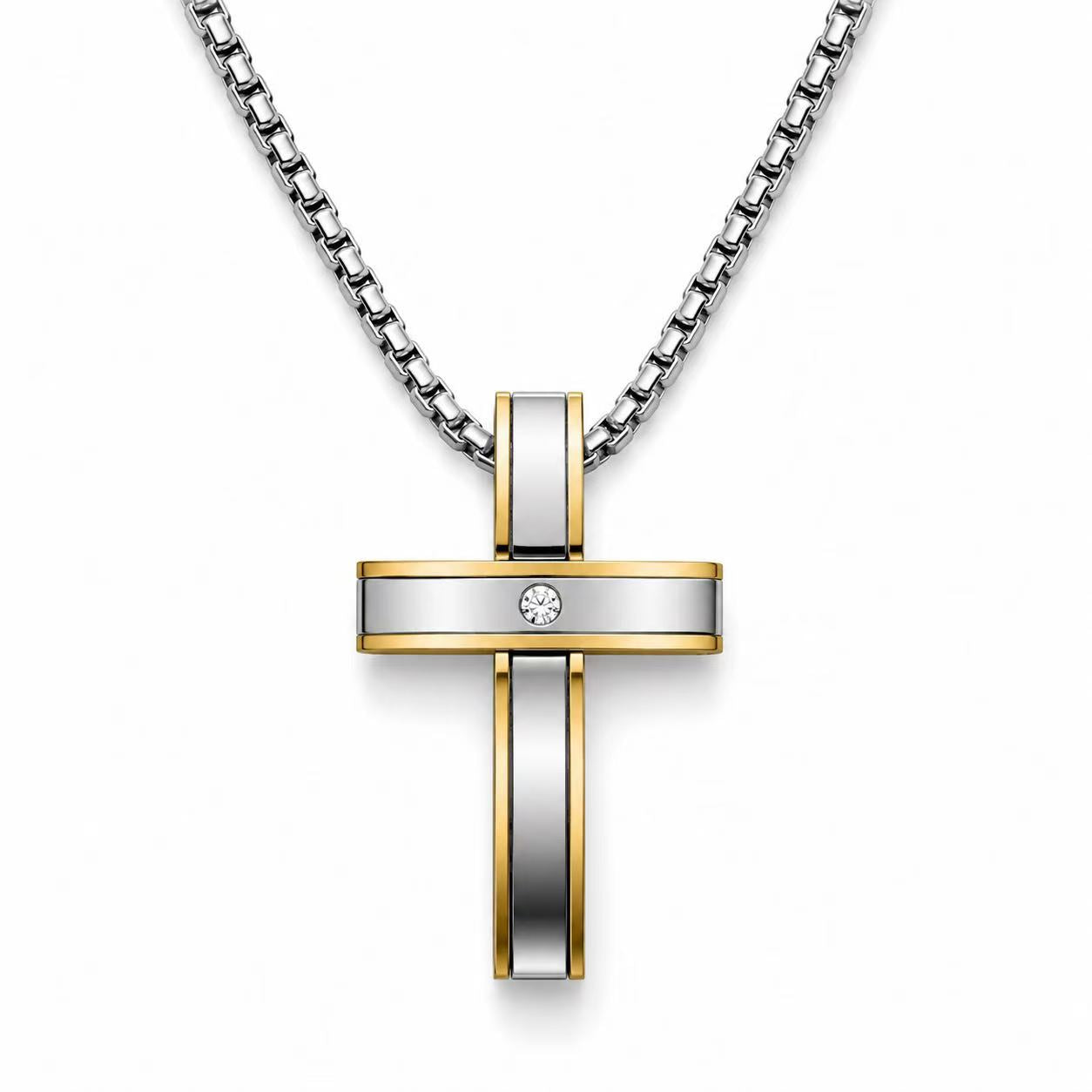 Collana “Cardine” | da uomo | 60cm | in acciaio inox