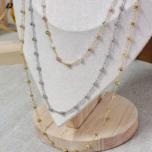 Collana Singola con pepite 3 lunghezze diverse