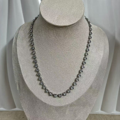 (C047) COLLAN TENNIS DONNA IN ACCIAIO INOX