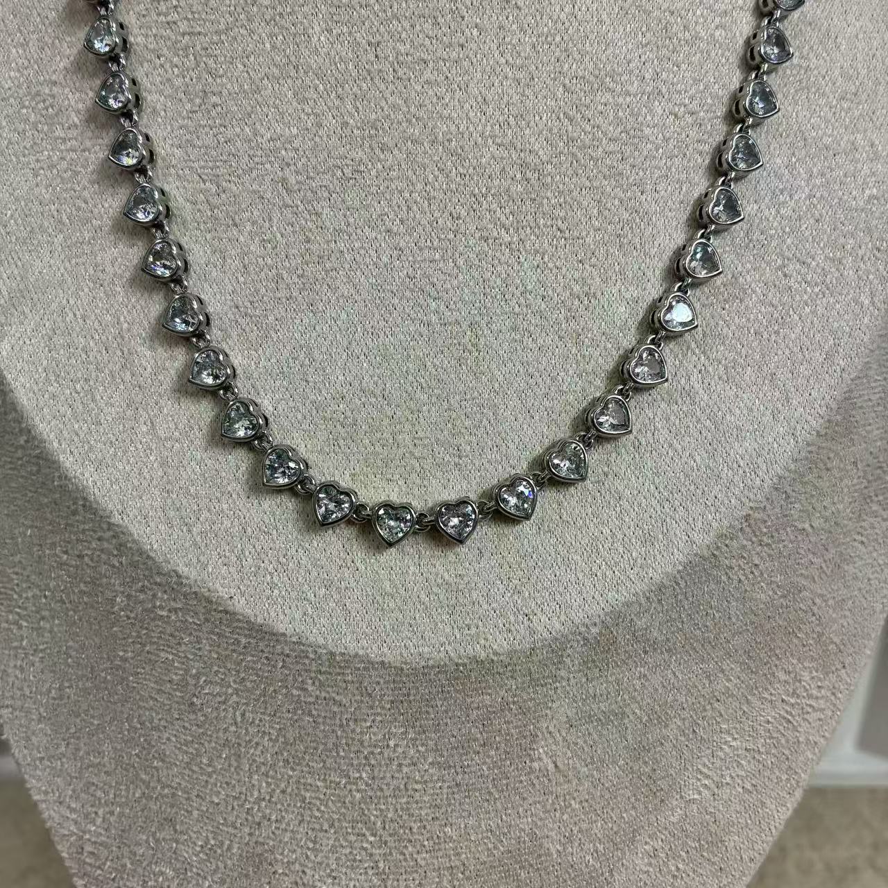 (C047) COLLAN TENNIS DONNA IN ACCIAIO INOX