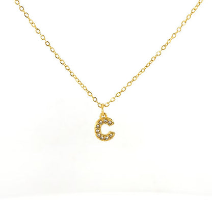 Collana Lettera Pavé – Iniziale Luminosissima