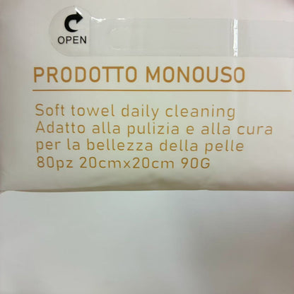 Salviettine multifunzionalità resistenti fibre di bambù 80pz