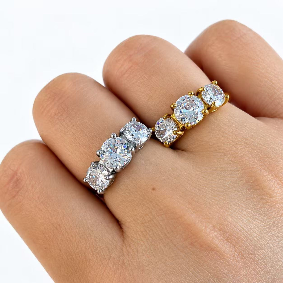 Anello Trilogy | in acciaio inox