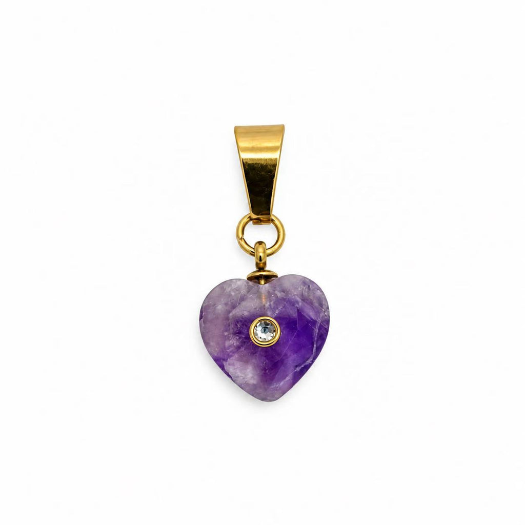 Collana Stone Heart in acciaio inox