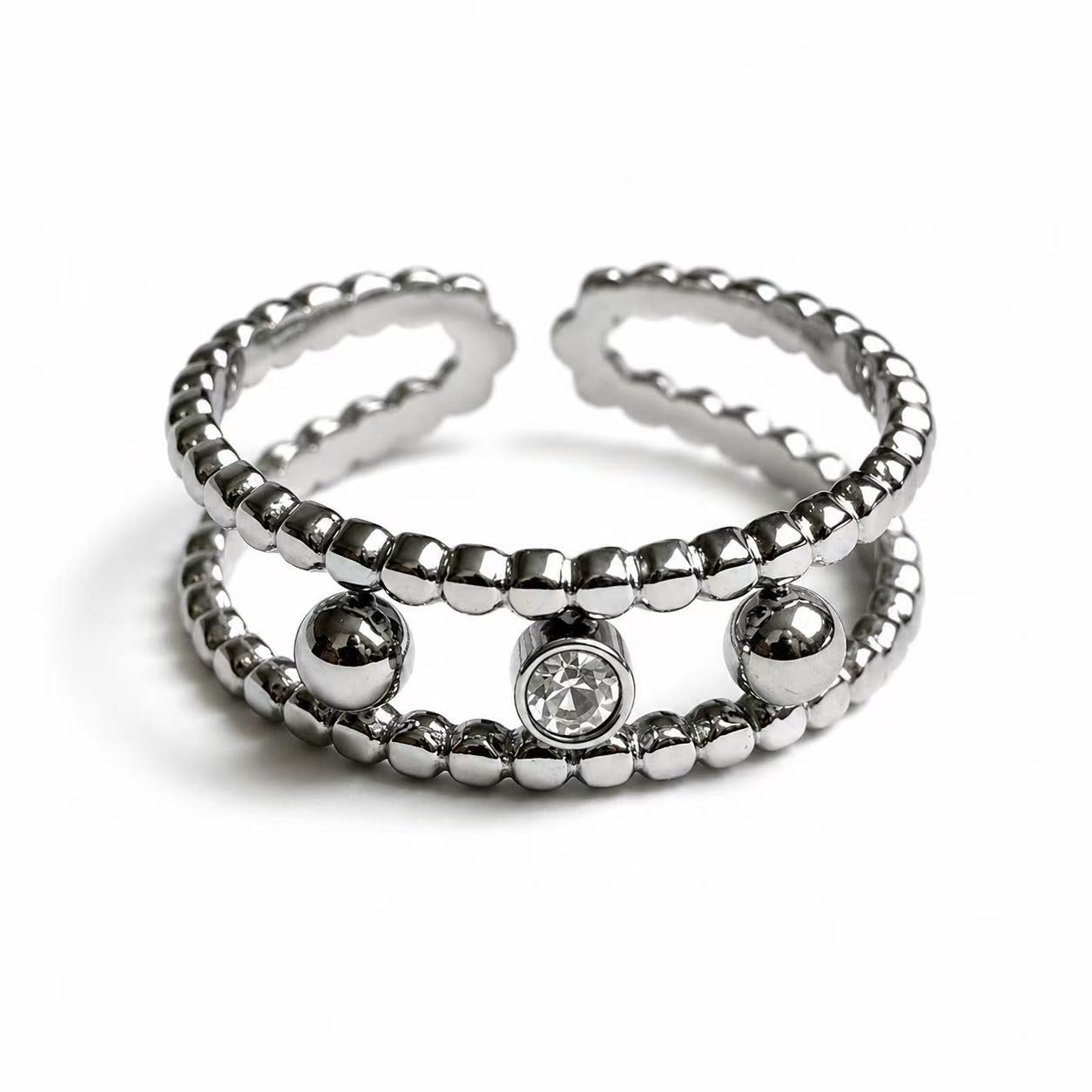 Anello “Intervallo” | in acciaio inox
