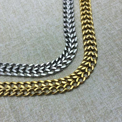 (C350)Collana donna doppio filo