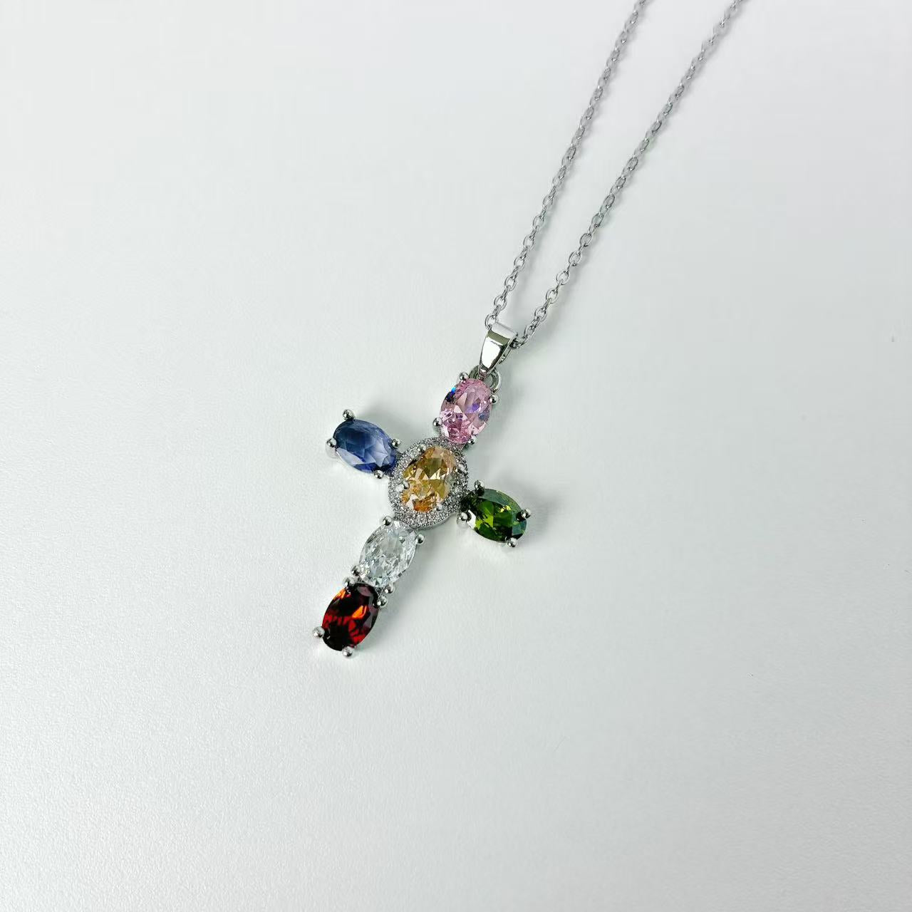 Collana Croce Arcobaleno