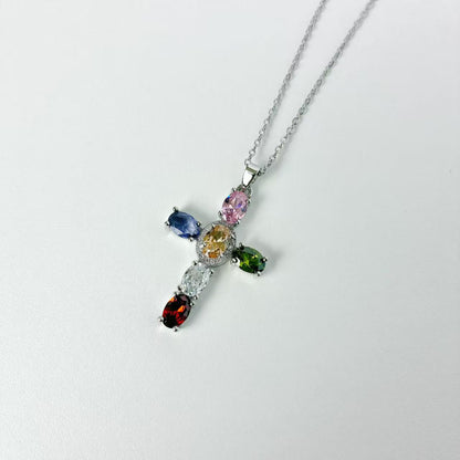 Collana Croce Arcobaleno