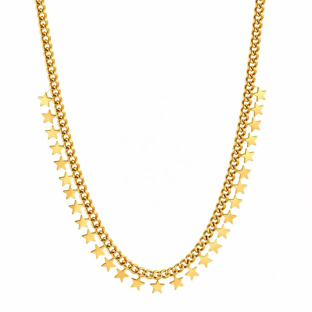 Collana con le stelline | 45cm | in acciaio inox