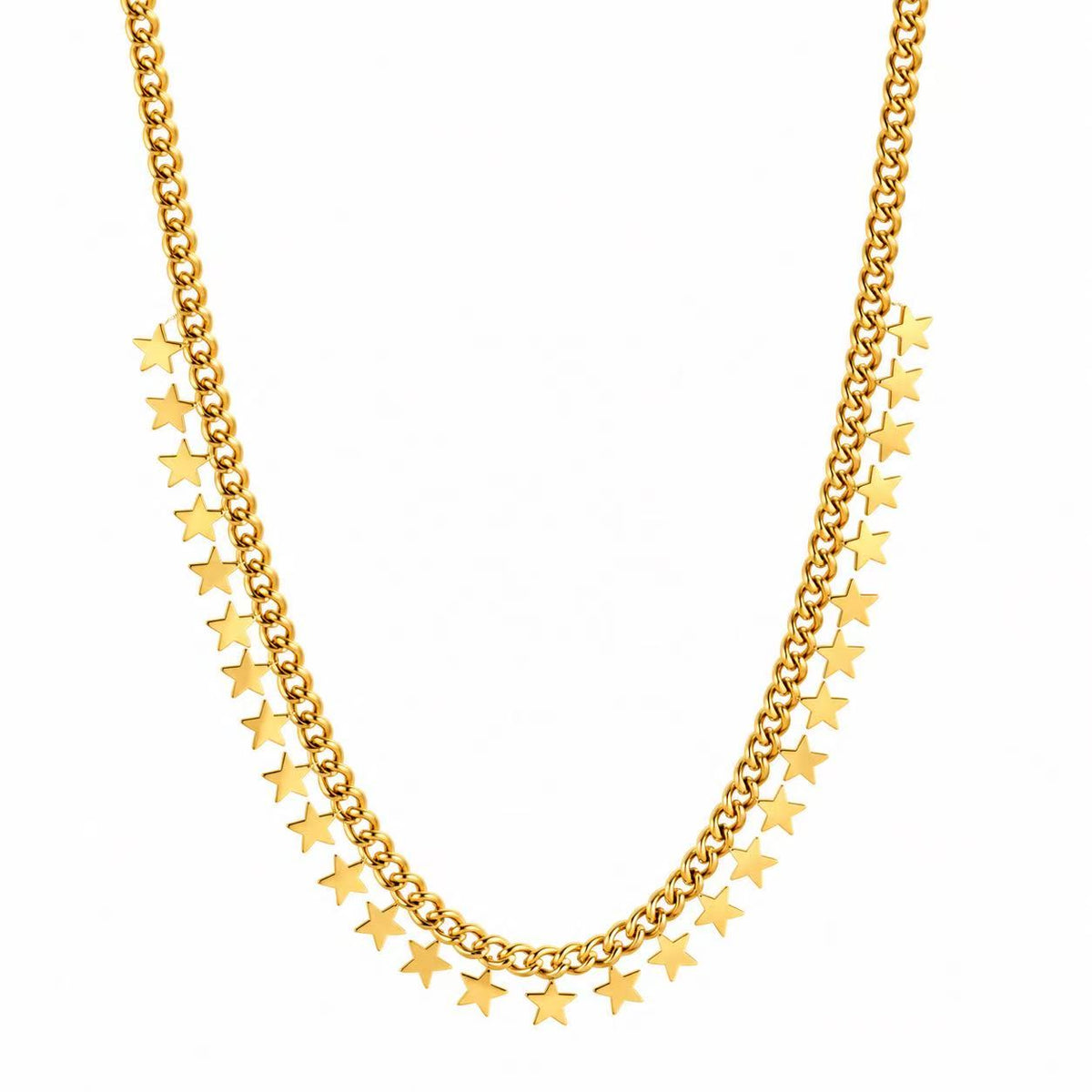 Collana con le stelline | 45cm | in acciaio inox