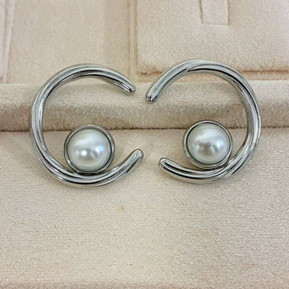 Orecchini Pearl Circle