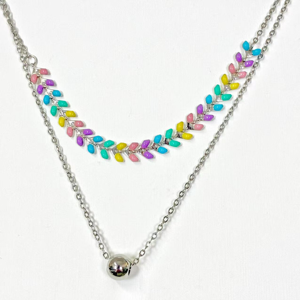 Collana “Ghirlanda Segreta” | in acciaio inox