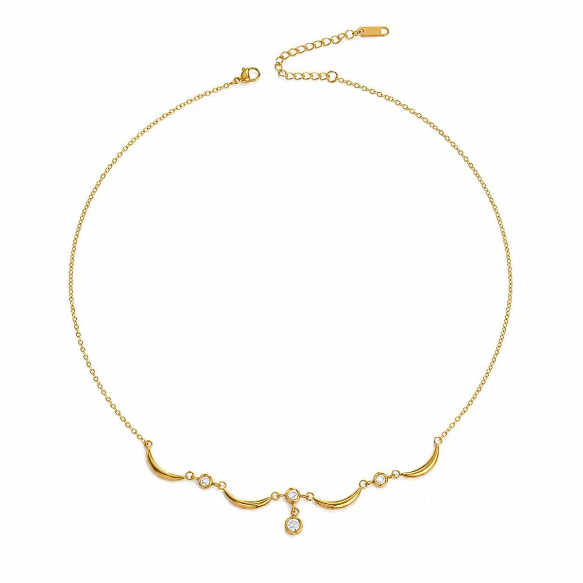 Collana  Mezzaluna | in acciaio inox