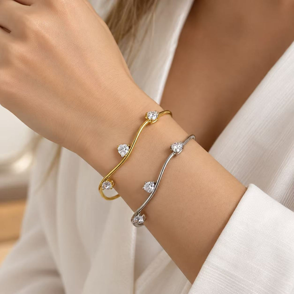 Bracciale Trilogia | semirigido | in acciaio inox