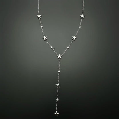 (C295)Collana stelline e puntini luce