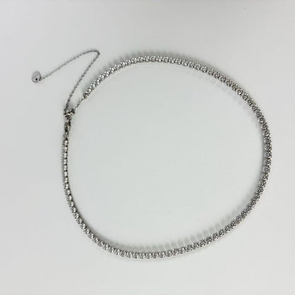 (C354)Collana tennis con cursore