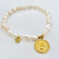 Bracciale elasticizzato con le perle | in acciaio inox