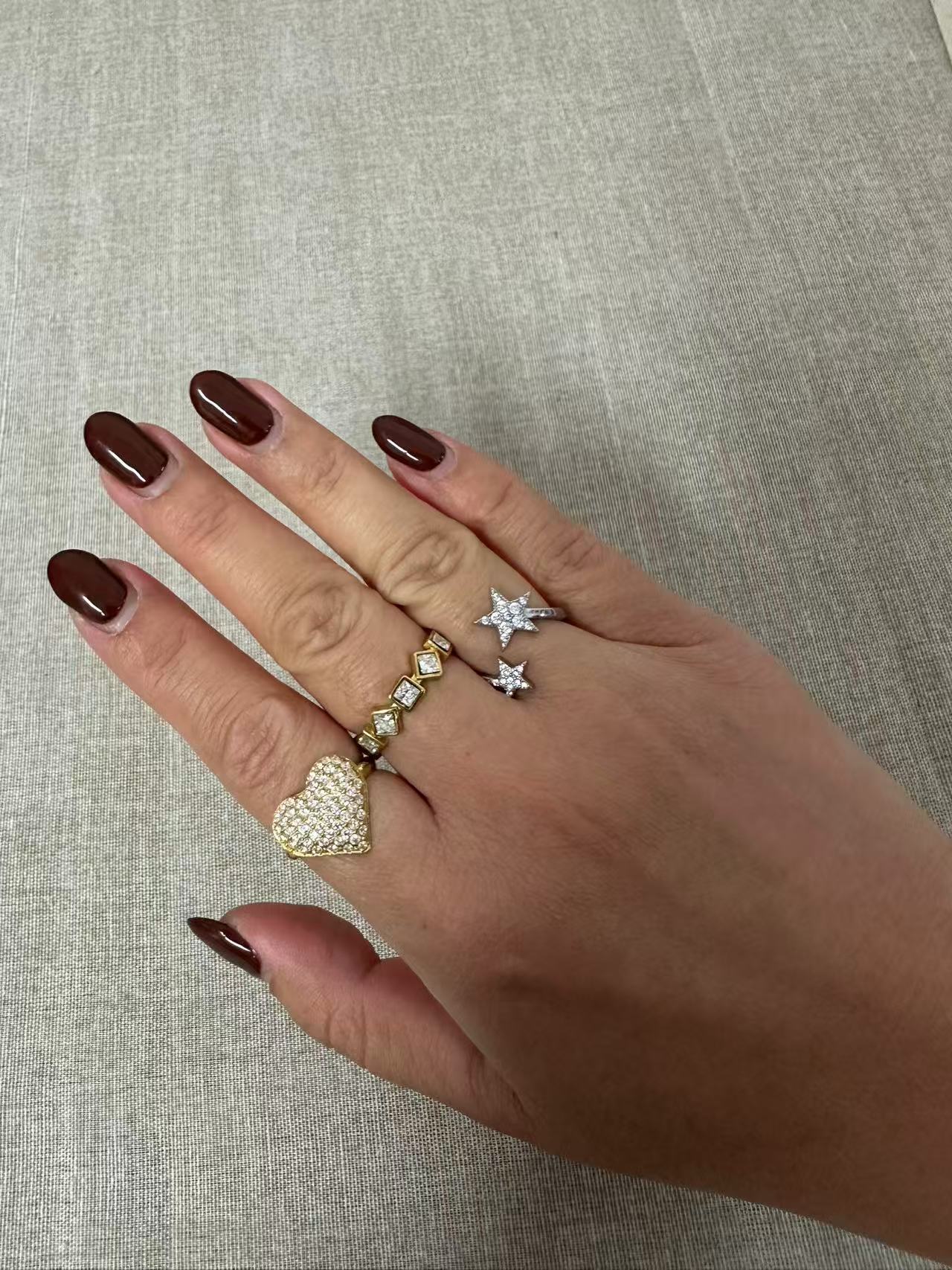 ANELLO DOPPIO CUORE FANTASY